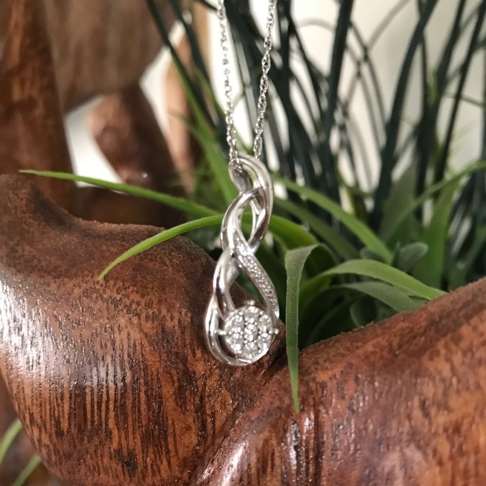 Sterling Silver & Diamond Necklace